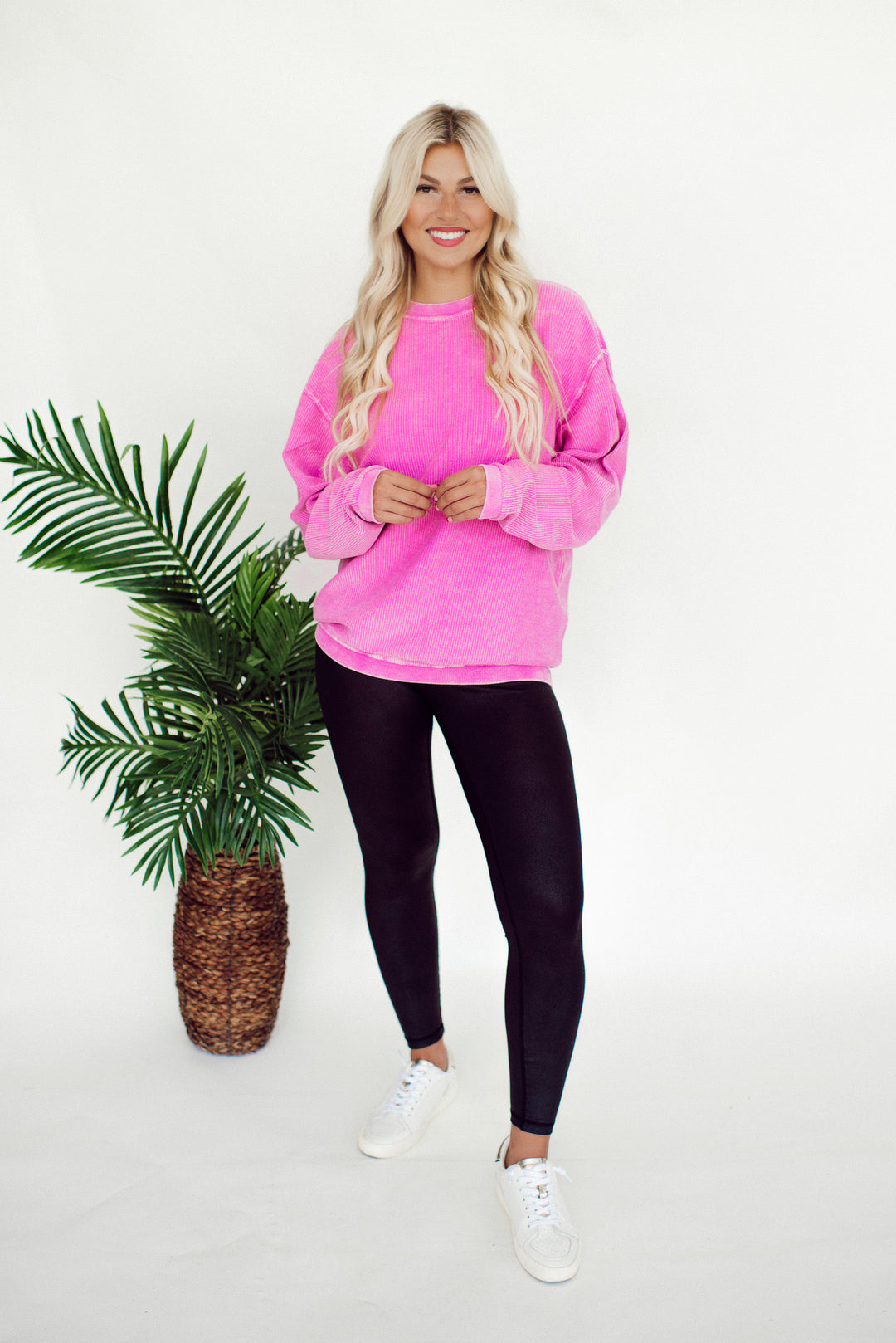 Essential Corded Crew (Pink)