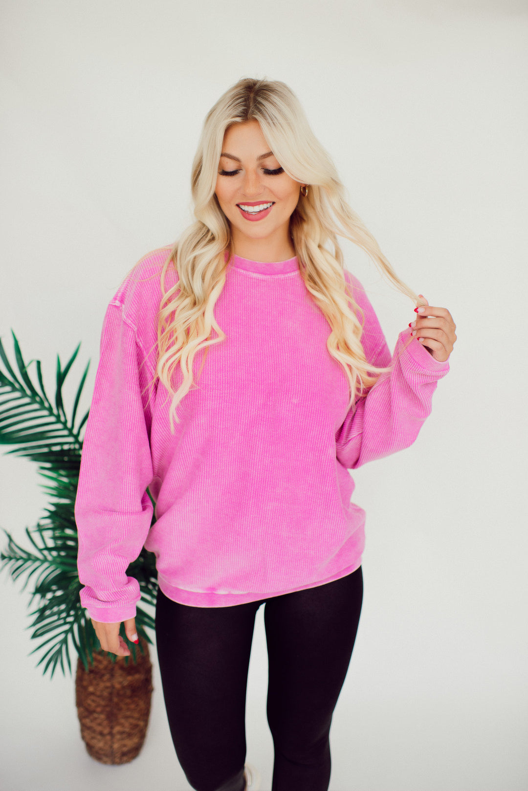 Essential Corded Crew (Pink)