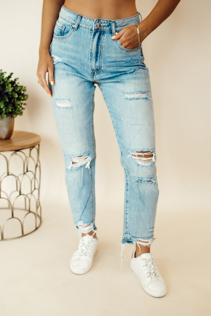 Sami Girlfriend Jeans (Medium Wash)