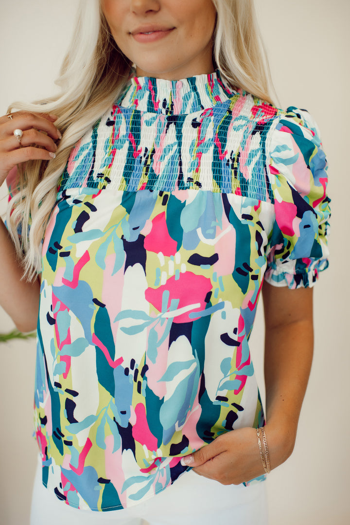 [THML] Paradise Print Top