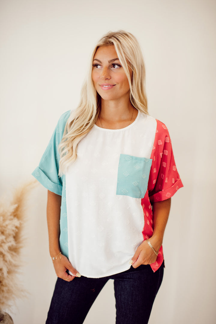 Clara Colorblock Top