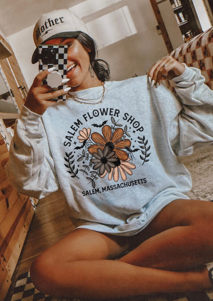 Salem Flower Shop Crewneck (Ash Grey)