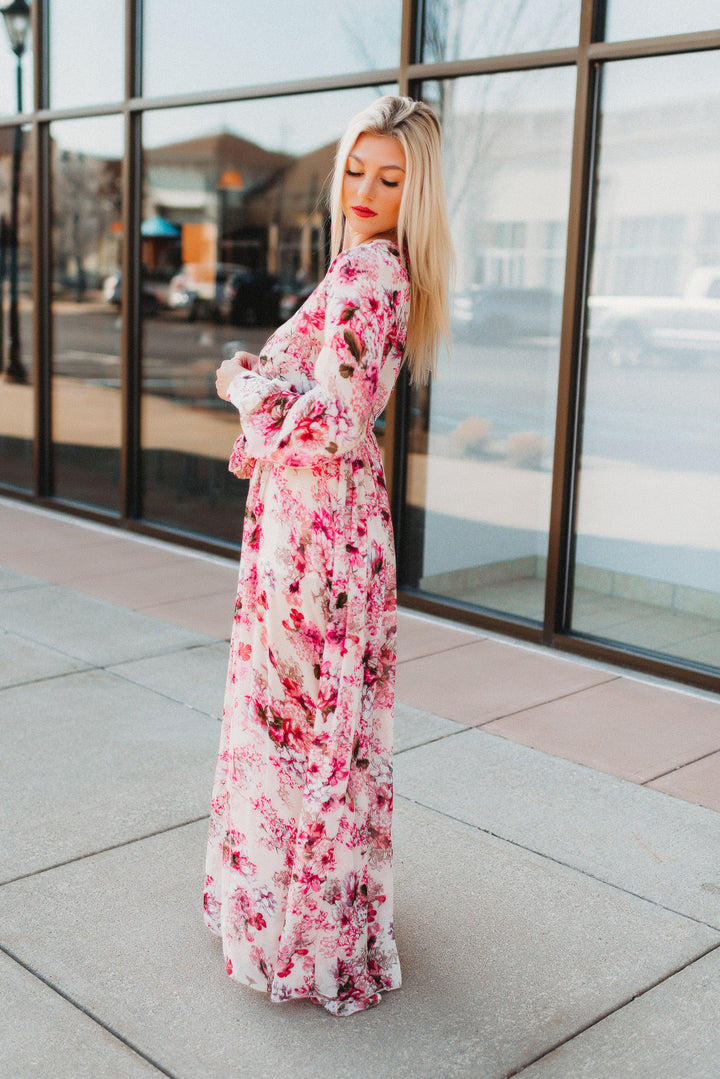 Rooftop Garden Floral Maxi (Pink)