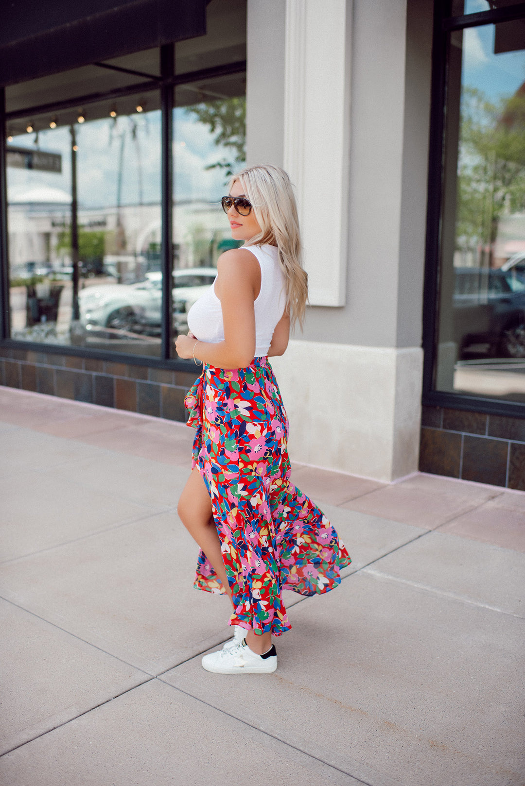 Sweet Soul Abstract Midi Skirt